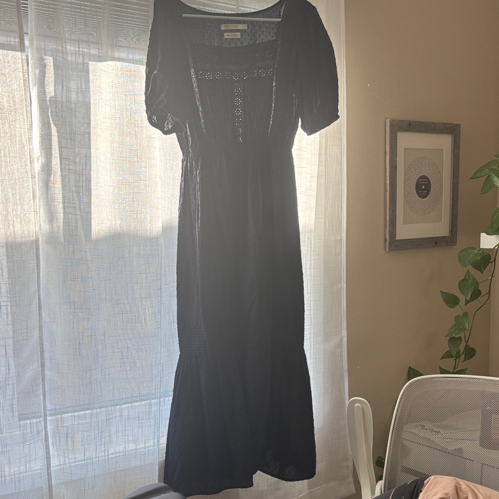 Christy Dawn Black Long Sleeve Dress